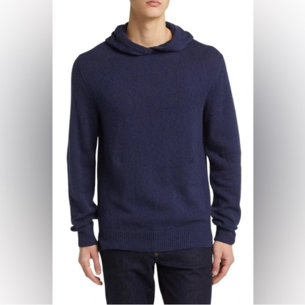 Goodlife Men's Bouclé Midnight Hooded Sweater Size Medium NEW